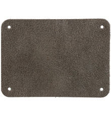 Лейбл кожаный Beta, XL, серый