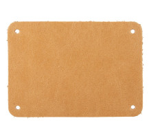 Лейбл кожаный Beta, XL, бежевый