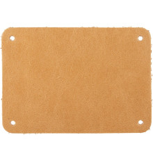 Лейбл кожаный Beta, XL, бежевый