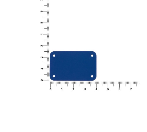 Лейбл из ПВХ Kreta, S, синий