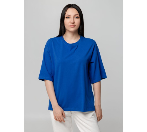 Футболка унисекс оверсайз Street Vibes, ярко-синяя