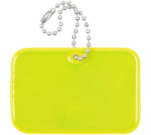 Светоотражатель Spare Care, прямоугольник, желтый неон