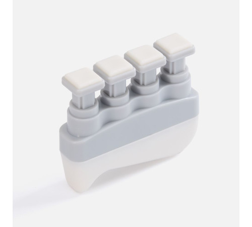 Эспандер кистевой FingerTap, серый с белым