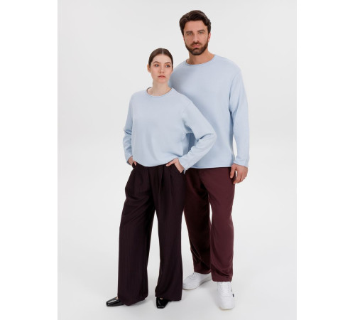 Лонгслив унисекс Siluetti Fuori, светло-голубой