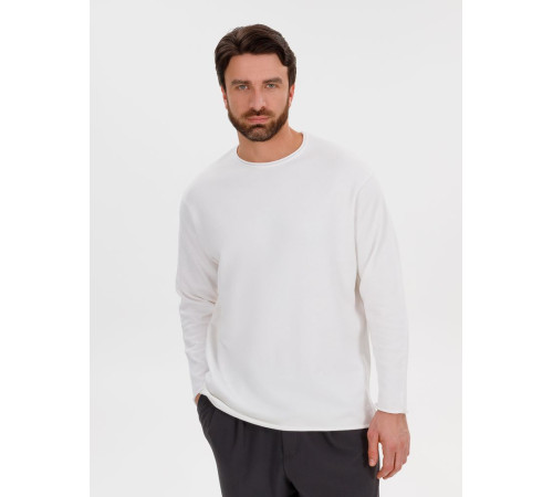 Лонгслив унисекс Siluetti Fuori, молочно-белый
