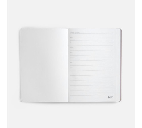 Ежедневник Nebraska Flex, недатированный, белый с золотистым