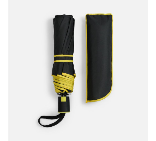Зонт складной Edgeline, желтый