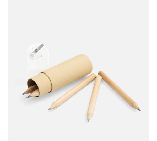 Набор карандашей Pencilvania Office с точилкой, прозрачный