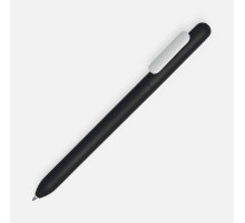 Ручка шариковая Swiper Soft Touch, черная с белым