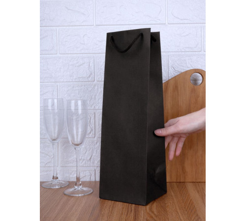 Пакет под бутылку Vindemia, черный