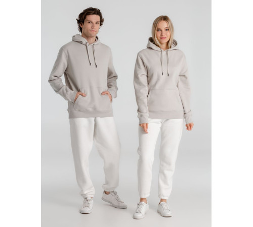 Толстовка с капюшоном унисекс King, дымчато-серая