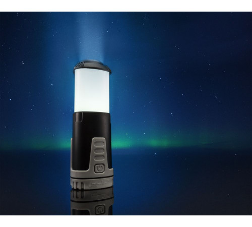 Кемпинговый фонарь Fyrtorn, серый с черным