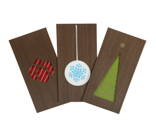 Открытка Season's Greetings, с изображением подарка