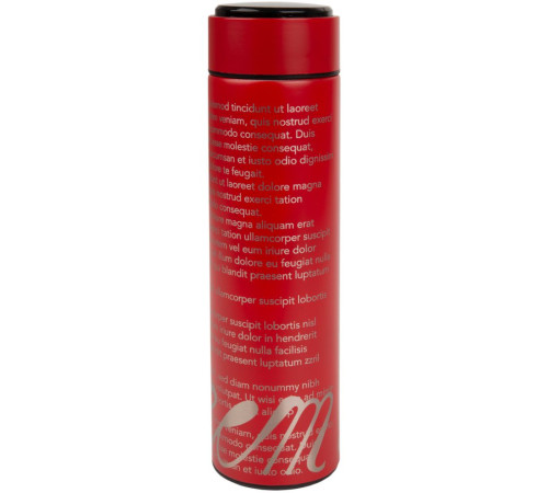 Смарт-бутылка с заменяемой батарейкой Long Therm, красная