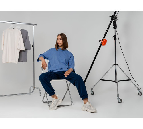 Футболка оверсайз унисекс Kosmos 2.0, синяя