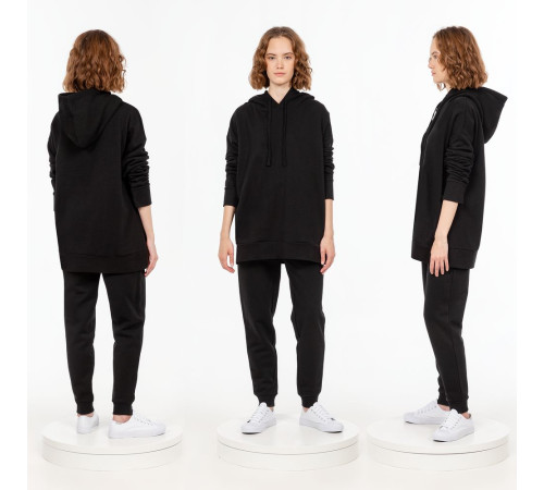 Худи унисекс H2, черное