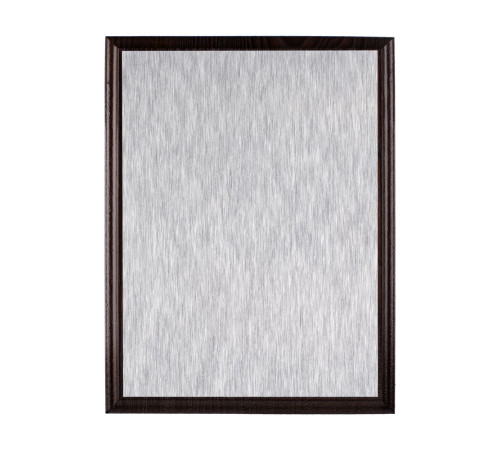 Плакетка Plaque, малая, венге с серебристой пластиной