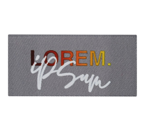 Лейбл тканевый Epsilon, XXS, серый