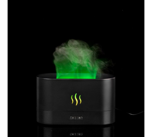 Увлажнитель-ароматизатор с имитацией пламени Fuego ver.2, черный