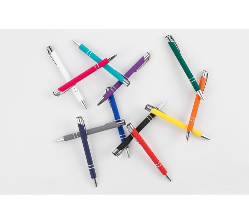 Ручка шариковая Keskus Soft Touch, розовая