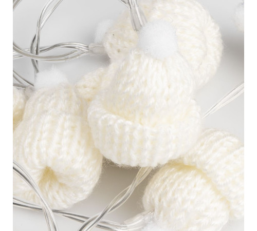 Гирлянда Cosy Poms, белая