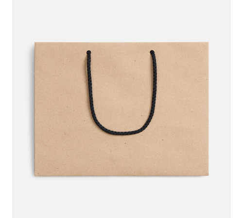 Пакет бумажный Stor, неокрашенный с черными ручками