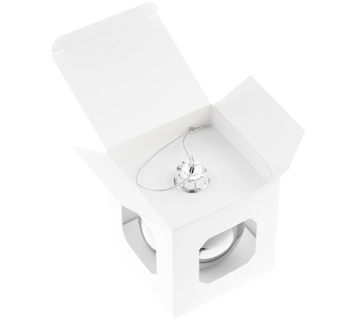 Елочный шар Finery Gloss, 8 см, глянцевый серебристый