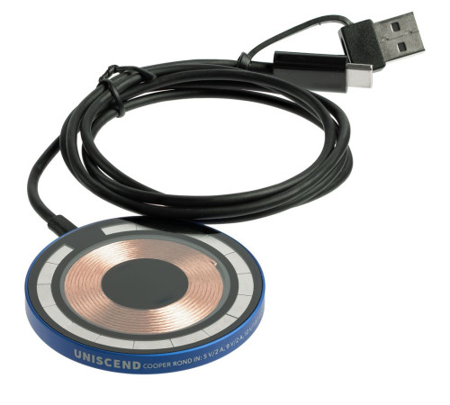 Магнитное зарядное устройство Cooper Rond, 15 Вт, синее