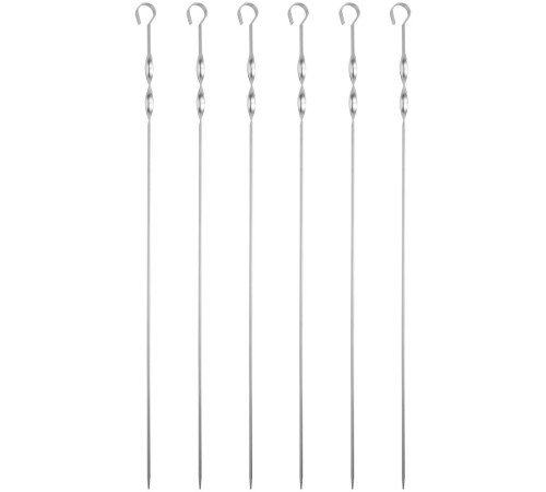 Набор шампуров в чехле Long Bower, серый