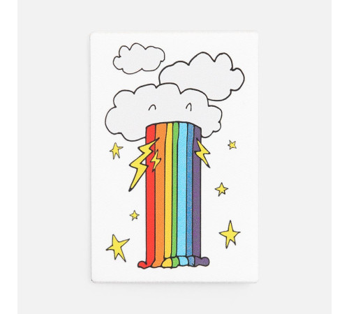 Наклейка тканевая Lunga, L, белая