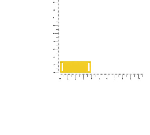 Лейбл из ПВХ Kova, желтый