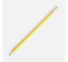 Карандаш простой Triangle с ластиком, желтый