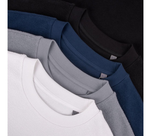 Свитшот оверсайз унисекс Vozduh, светло-серый