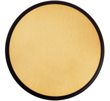 Плакетка Plaque, круглая, венге с золотистой пластиной