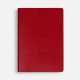 Ежедневник Nebraska Flex, недатированный, красный с серебристым