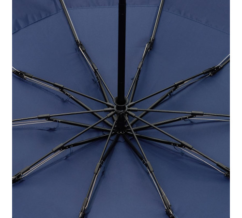 Зонт обратного сложения twoGether с двойным куполом, темно-синий
