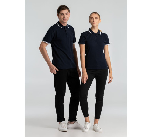 Рубашка поло мужская с контрастной отделкой Practice 270 черная