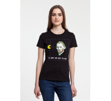 Футболка женская «Ван-Пакман», черная