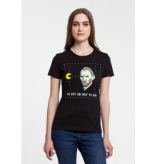 Футболка женская «Ван-Пакман», черная