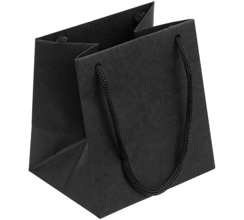 Пакет бумажный под кружку Cupfull, черный