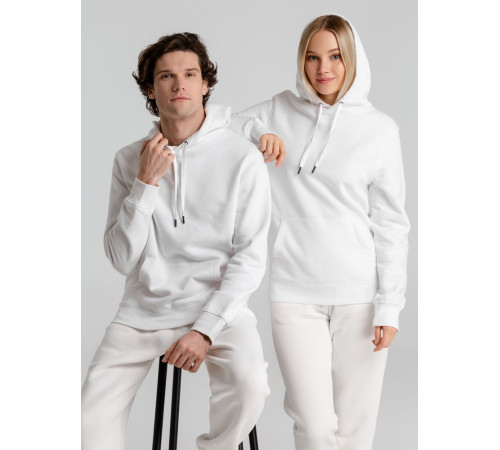 Толстовка с капюшоном унисекс King, белая