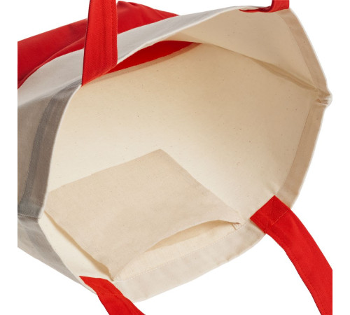 Холщовая сумка Shopaholic, красная