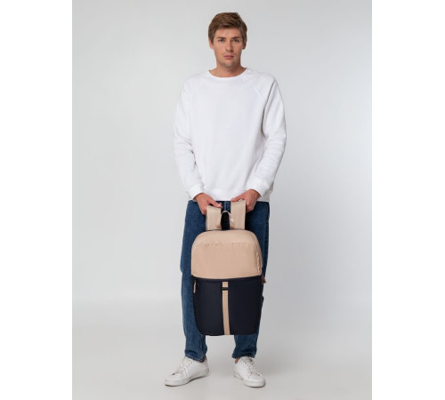 Рюкзак coolStuff, темно-синий с бежевым