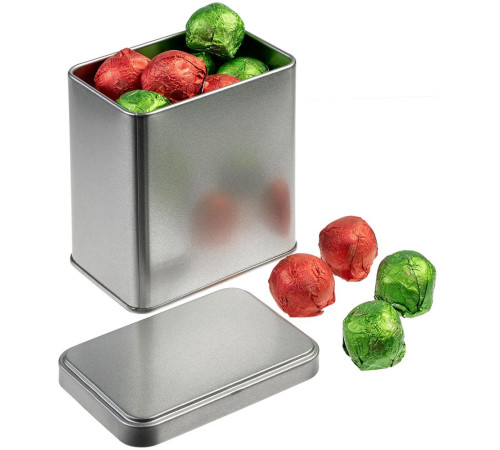 Коробка прямоугольная Jarra, серебристая