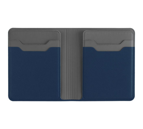 Картхолдер с отделением для купюр Dual, синий