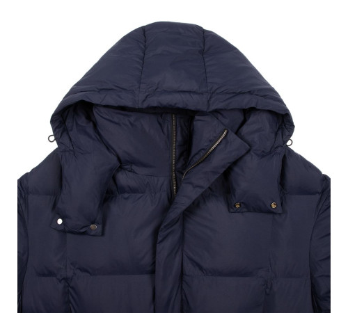 Пуховик унисекс Kapsula, темно-синий