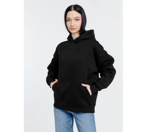 Худи оверсайз унисекс Go Easy, черное
