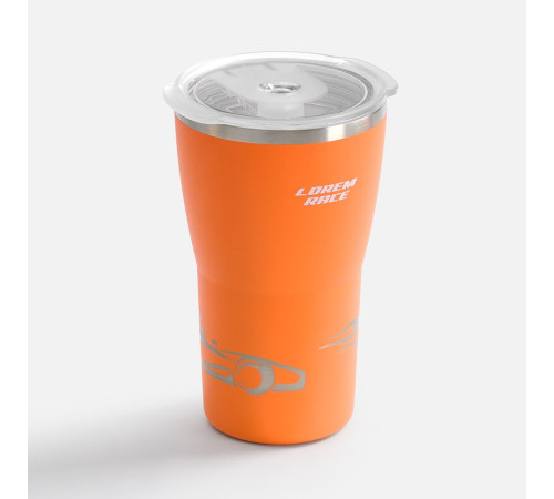 Термостакан Sapporo без логотипа, оранжевый