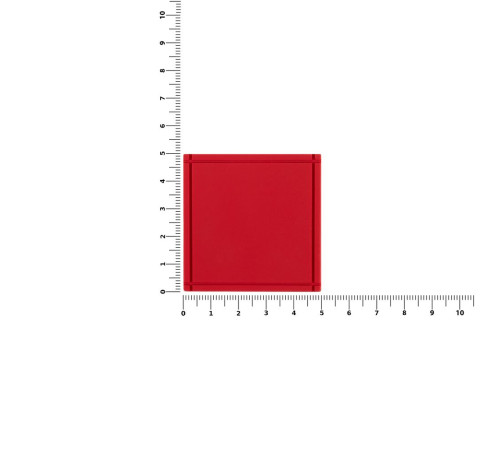 Лейбл из ПВХ Dzeta, L, красный