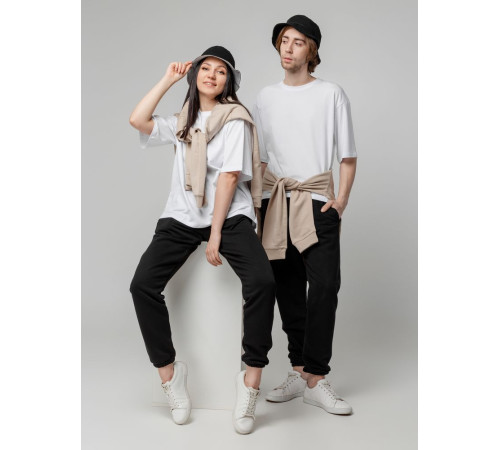 Футболка унисекс оверсайз Street Vibes, молочно-белая